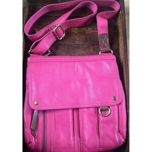 Vintage Fossil Morgan Traveler Pink Leather